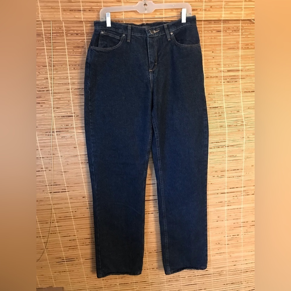 Cabela’s Flannel lined Denim Jeans Polka Dot Size Lining Size 8 Long